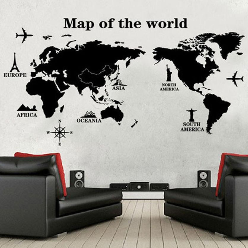 PROMO MURAH  Stiker Dinding Kamar Tidur Stiker dinding Cowok Keren Sticker Wallpaper Dinding World M