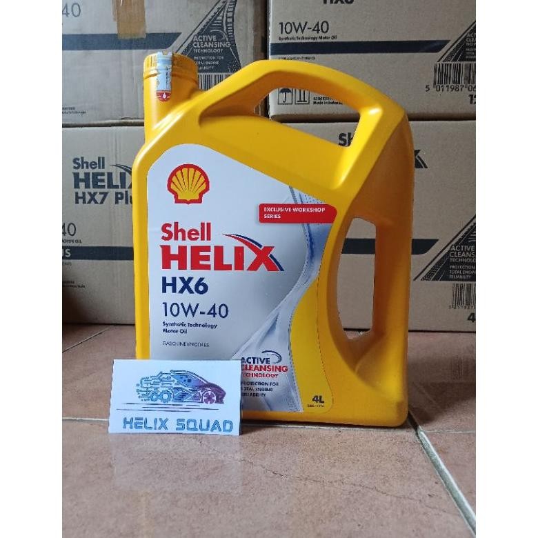 Oli Shell Helix HX6 SAE 10W-40 4 Liter Oli Mobil Original