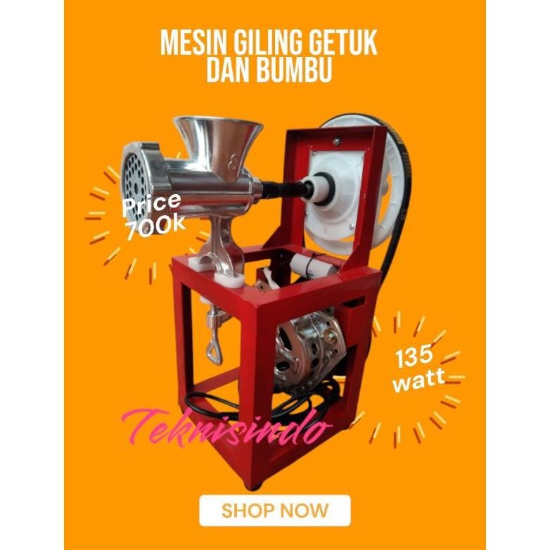 mesin giling getuk lindri dan bumbu dinamo 150watt