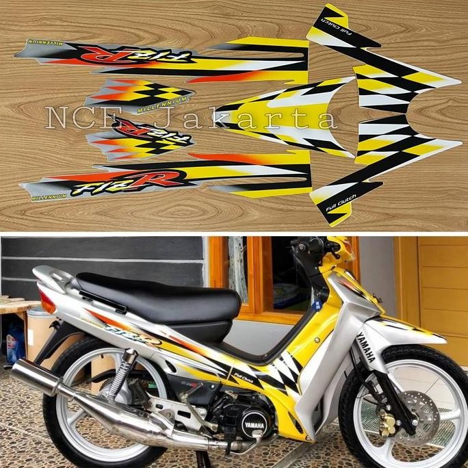 DF268>> STIKER STRIPING MOTOR F1ZR MILLENIUM KUNING