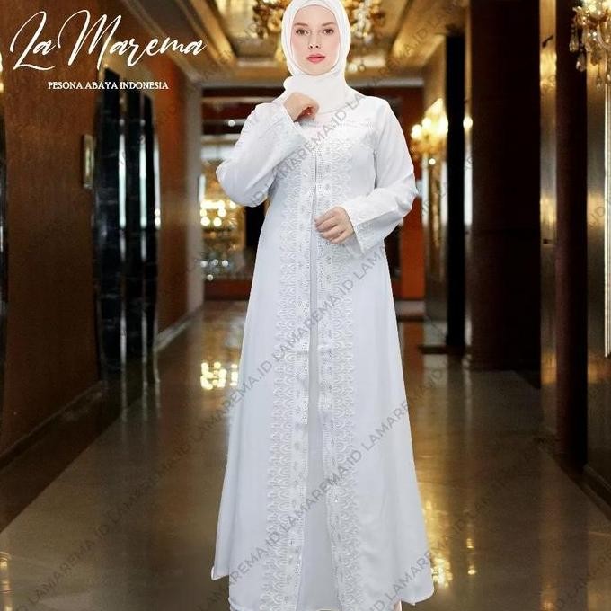 (Good) Gamis Putih Wanita Mewah Abaya Putih Turkey Mewah Baju