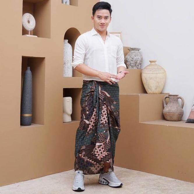 (Good) GRANITO.ID - SARUNG SRIKANDI Kawung Batik pria wanita sarung rok lilit tenun asli sumba toraj