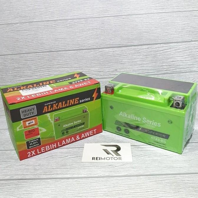 (Best) AKI ALKALINE NINJA 250 FI ATX9-BS / YTX9-BS 12V 9A 9 AMPERE