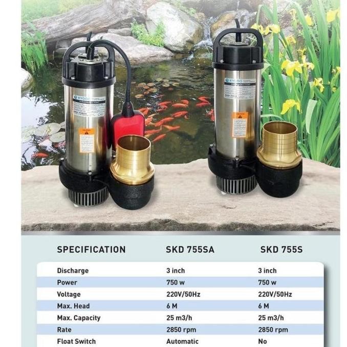 Pompa Celup 3 Inch Automatic Kyodo Skd 755 Sa