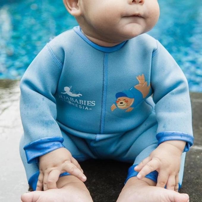 Aquababies Indonesia Baby Wetsuit - Baby Blue TS
