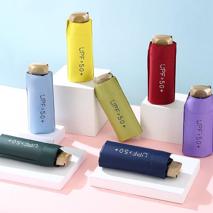 Payung Lipat Mini Anti Uv Payung Lipat Ta Tahan Panas Hujan Angin Payung Lipat