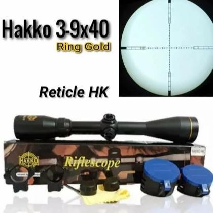 Telescope teleskop Hakko 3-9X40 Ring Gold tube 25
