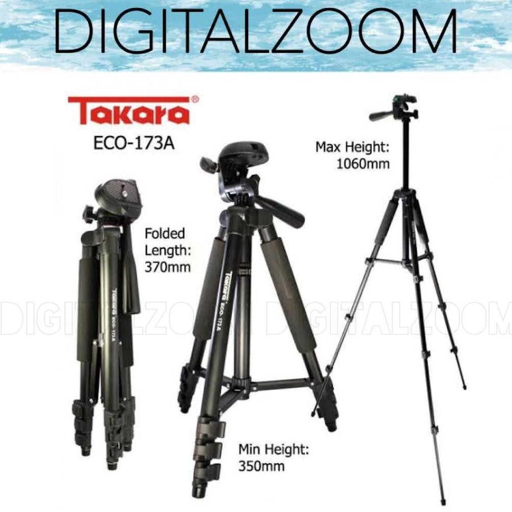 Takara Lightweight Tripod Eco-173A - Tripod Takara Eco-173A