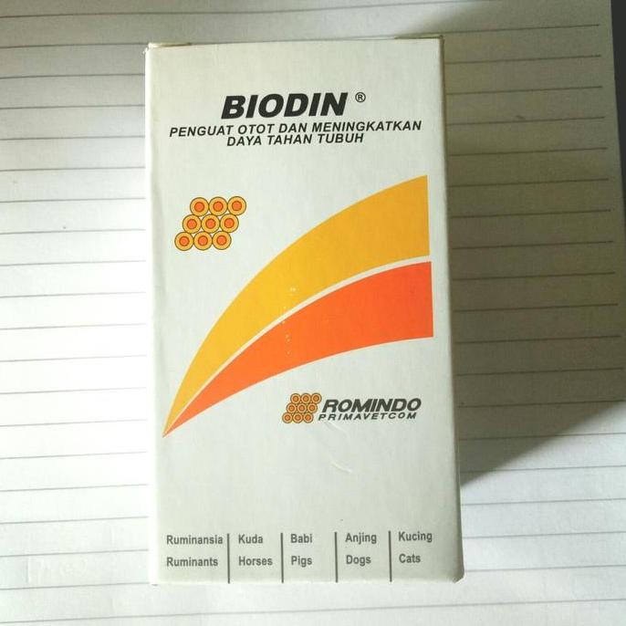 biodin 50 ml rhomindo atp penguat otot hewan