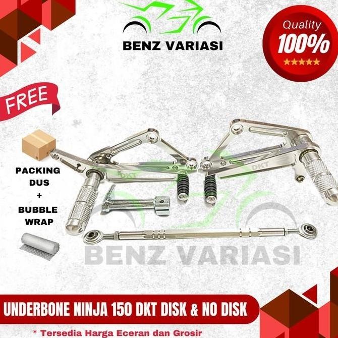 FOOTSTEP UNDERBONE LASER DKT DISC CAKRAM BELAKANG PNP NINJA 150 R & RR UNDERBONE DKT NINJA150 DISC O