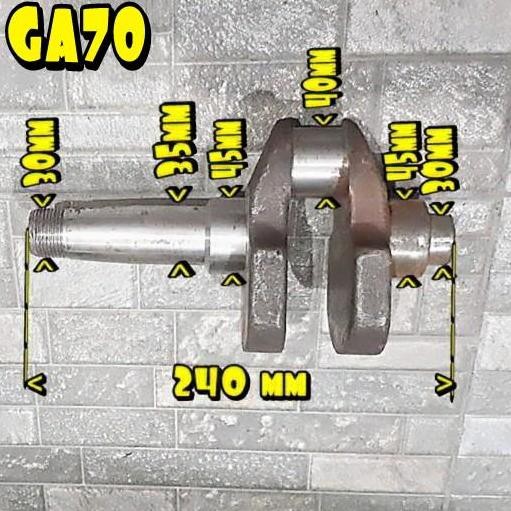 Produk Terbaik] Crankshaft Kur As Kubota GA70 GA-70