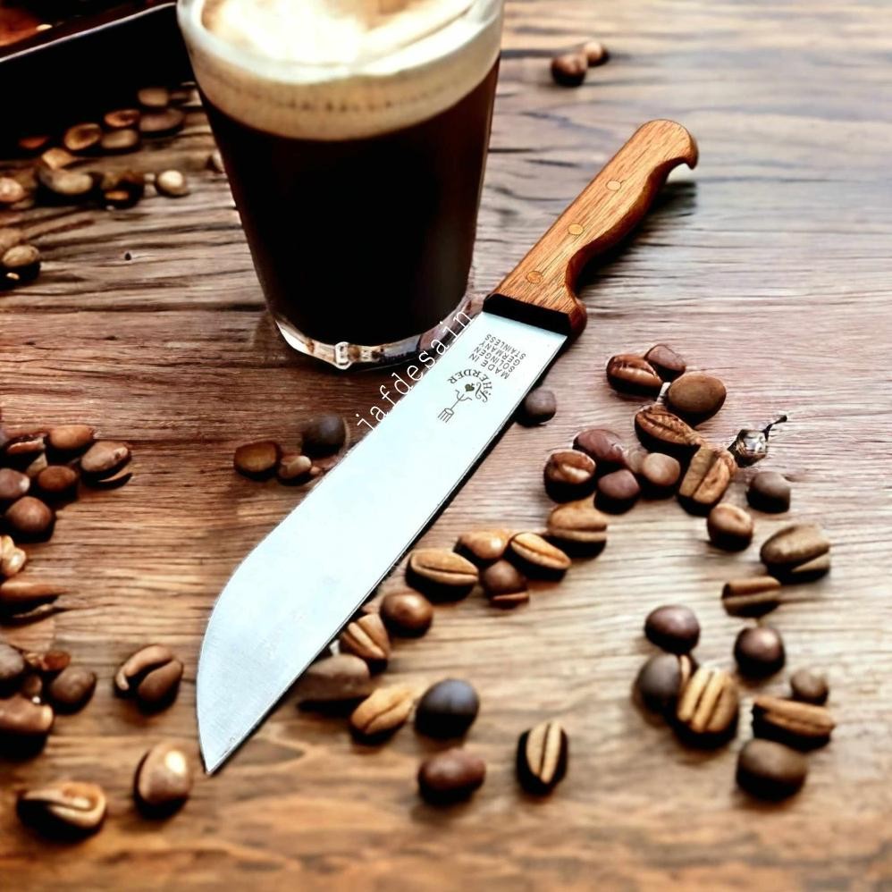 Pisau Dapur Stainless Potong Daging Sembelih Super Tajam Cap Garpu Asli Solingen Jerman 8"