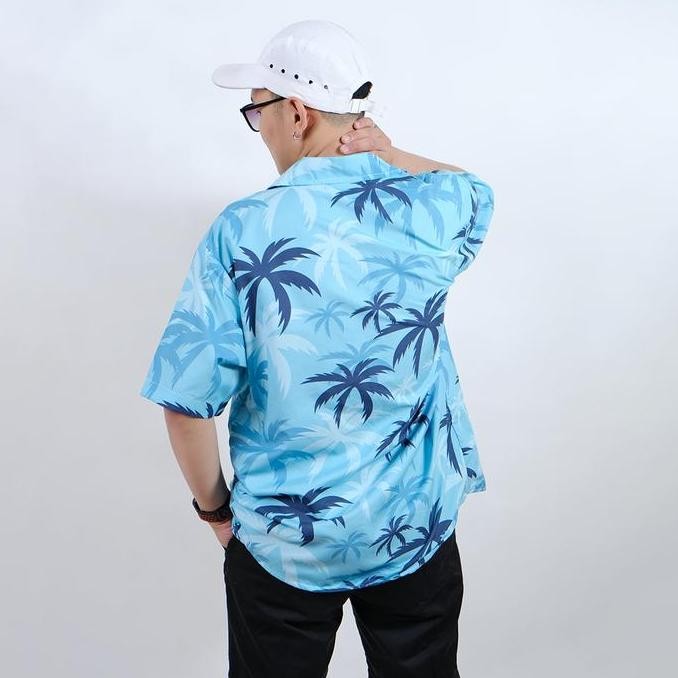 Baju Kemeja Motif Full Print Pantai Surfing Hawai GTA VICE CITY 079 M