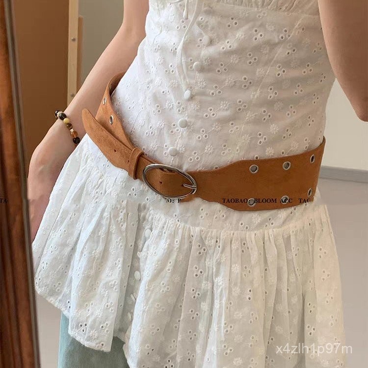 Women's Korean Style New Versatile Black Velvet Mini Waist Bag Belt/Belt