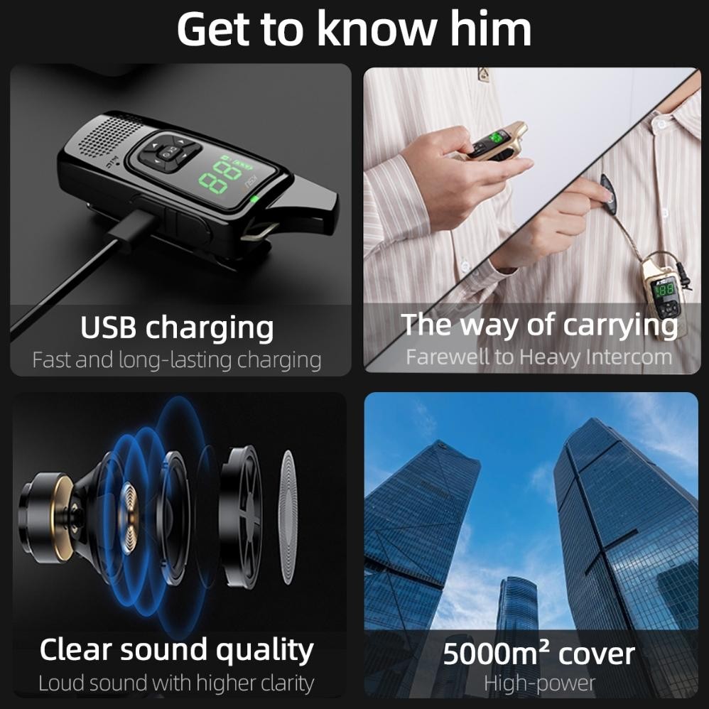 Ss-64 Ksun X-Tfsi Handy Talkiei V6 Mini Walkie Talkie 1Pcs Termasuk Transceiver Wireless Device Comm