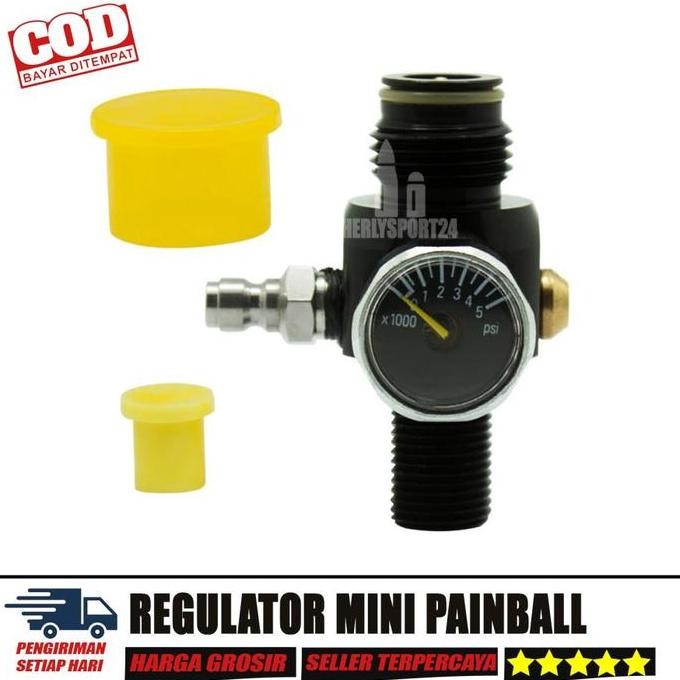 REGULATOR PCP MINI REGULATOR PAINBALL MINI REGUL APR 2 CM DRAT M18 ORIGINAL DAN TERPERCAYA