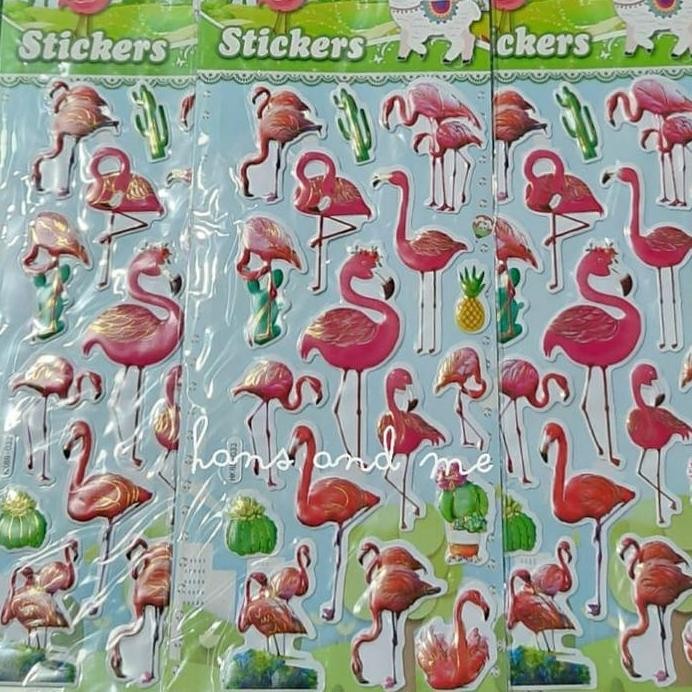 

Cod - Sticker Timbul Stiker List Mas Flamingo