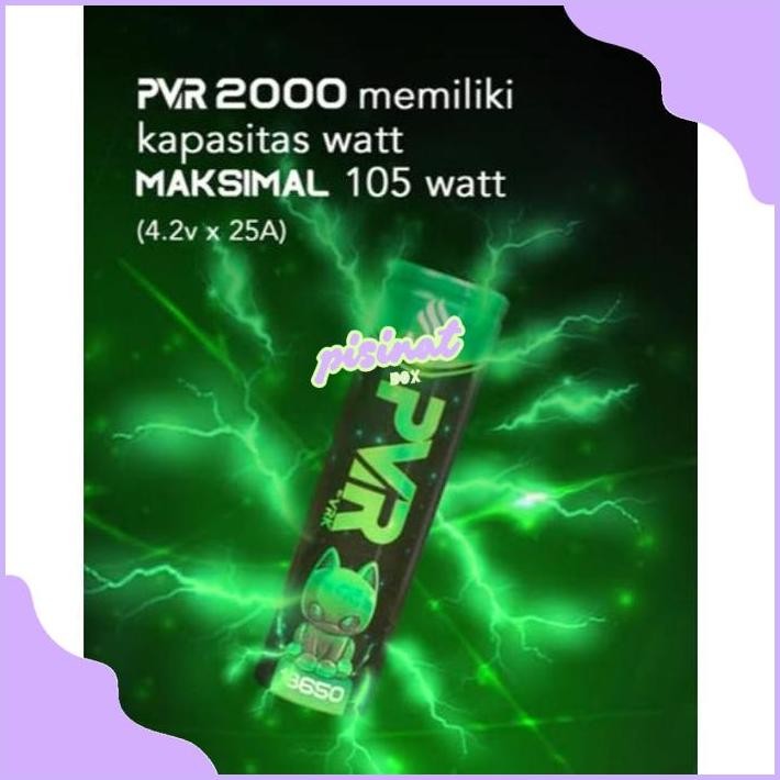 XCT-2328 gh-67 eqw-68 Authentic Battery VRK PVR Baterai 2000 mAH 25A 18650 PVR 2000 Termurah Hemat M