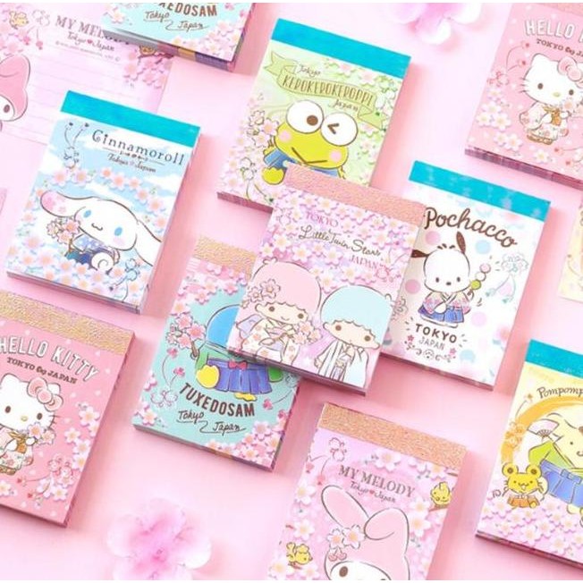 Memo Pad Cute Sanrio Animal / Sticky Notes Lucu Sanrio Friends