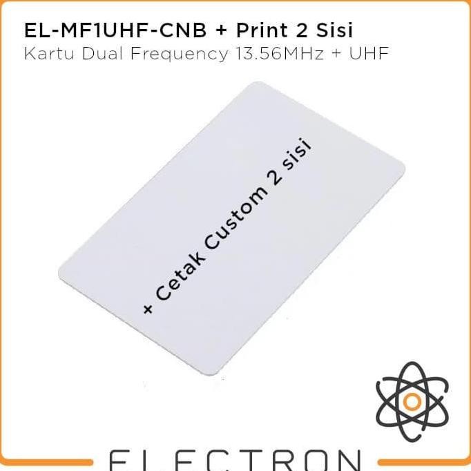 Print El-Mf1Uhf-Cnb Cetak Rfid Dual Frequency Uhf + Mf1 Card Tag
