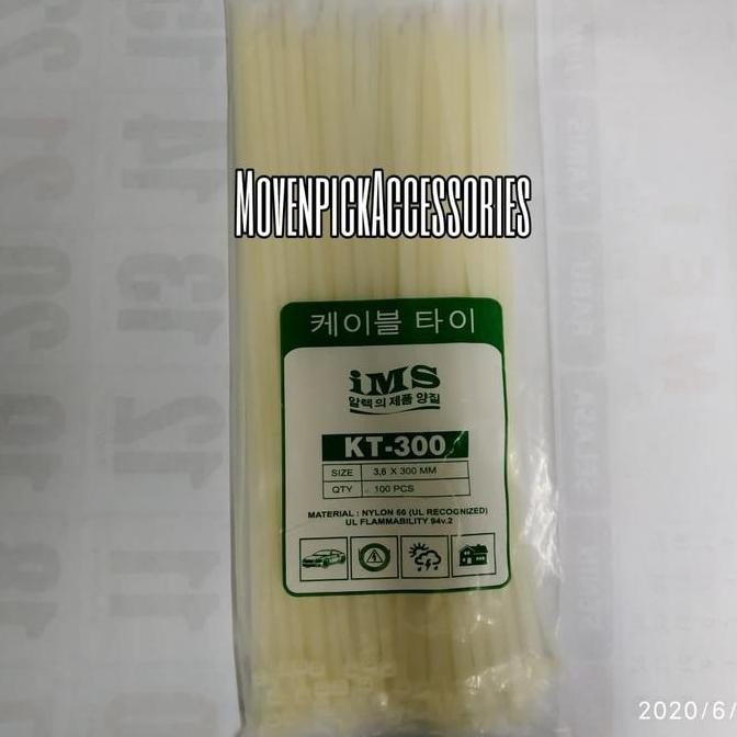 

Kabel Ties-Kabel Tis-Insulok 30Cm Putih