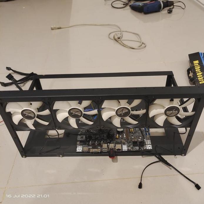 Ready  Paket mining PC sistem PC 6-8 VGA FD 16GB Ram 4GB Mobo B75 procie G530