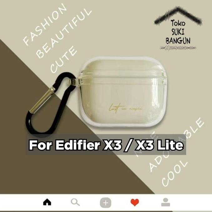 New  Case Edifier X3 / X3 Lite Rubber CLEAR Transparent Silicone Cover Casing Pouch Protector