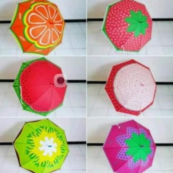 Payung Motif Buah /Payung Paris Tongkat