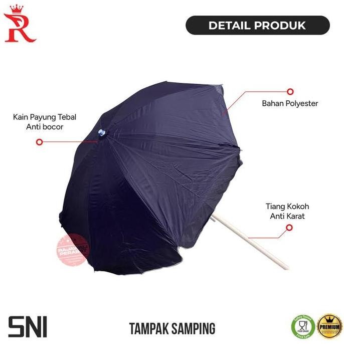 Payung Tenda 2 Lapis Payung Taman Pantai Uv Series Winpu 120Cm/48Inch