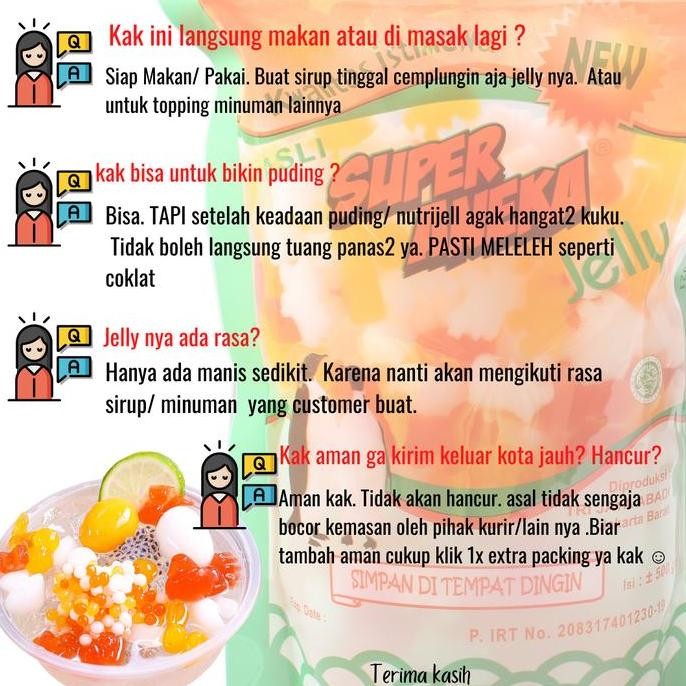 

New Jelly Mutiara /Bubble air super aneka jelly kemasan 1000gr