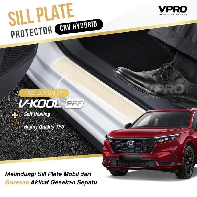 VKOOL PPF Sill Plate Honda CRV Hybrid / CR-V Pelindung Footstep Mobil
