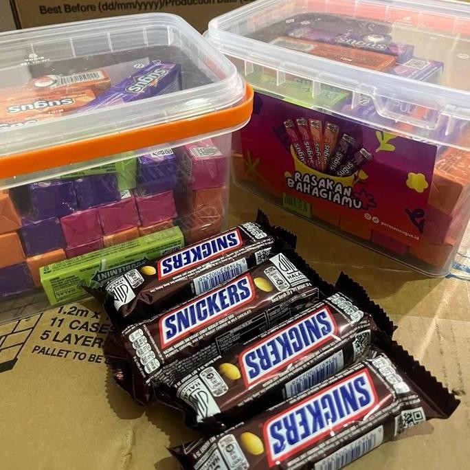 

New (READY KIRIM JASTIP PRJ) +-30pcs produk Sugus Snicker & Toples