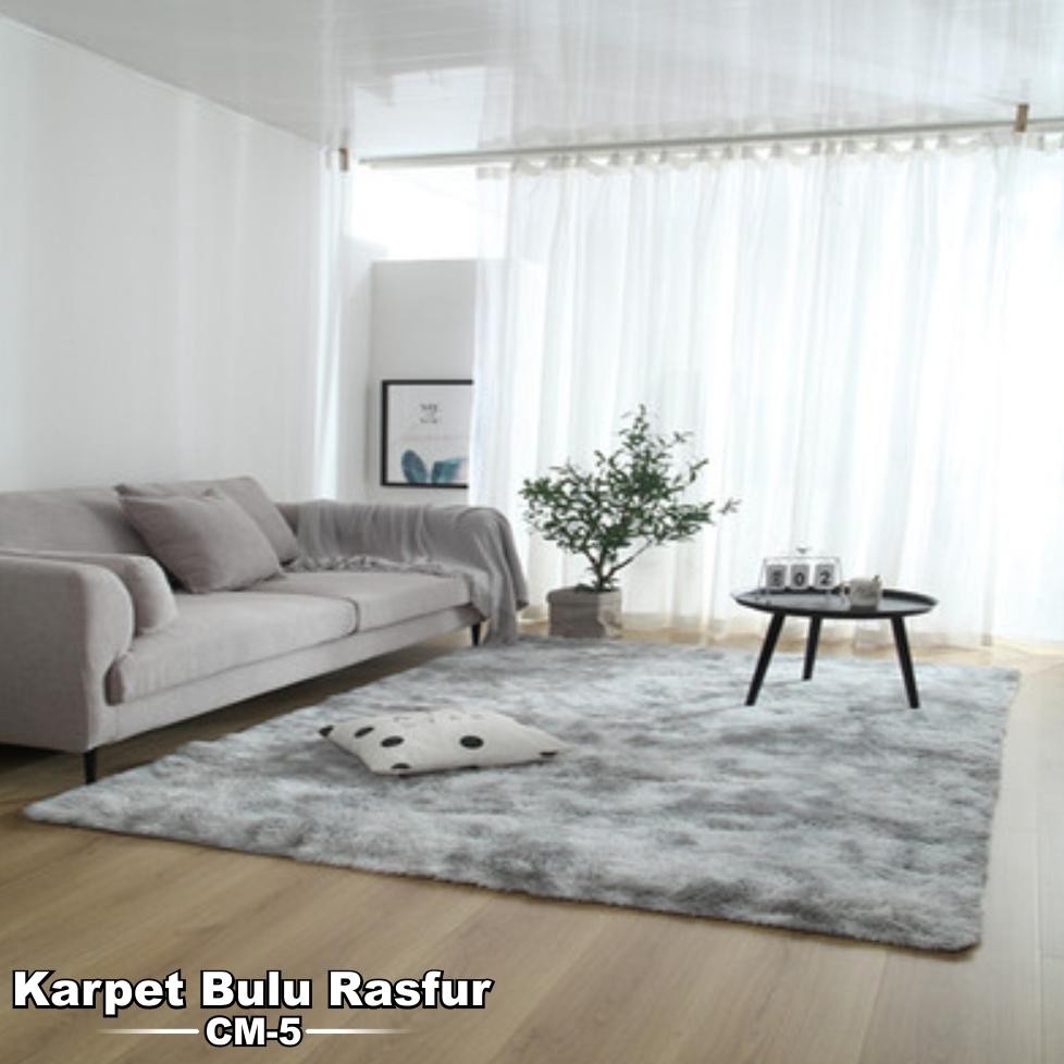 Prermium Karpet Bulu Tebal Motif Tiedye Aestetic Karpet Rasfur Tebal Termurah
