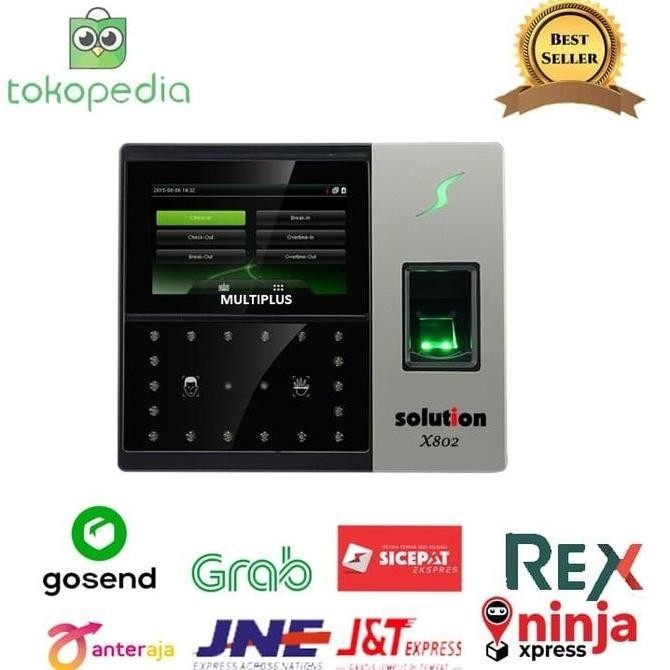 Mesin Absen Absensi Finger Print Sidik Jari Wajah Solution X-802 X802