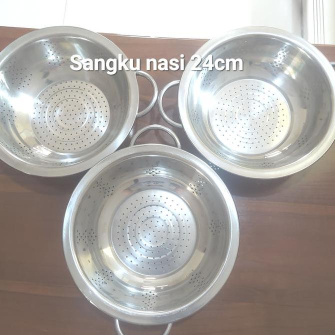 Sangku Nasi Stainless.Tempat Nasi.Wadah Nasi.Bakul Nasi