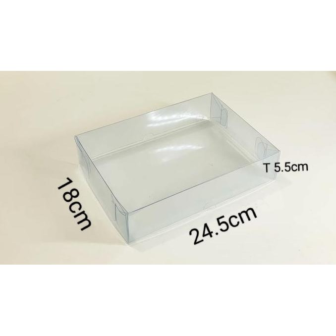 Kotak Mika Transparan (Harga Sudah Termasuk 10 Pcs) Souvenir Snack Box,