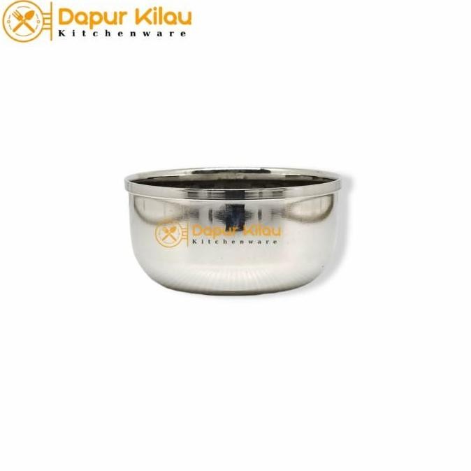 (Good) Mangkok Kecil Stainless Steel Tebal Tempat Bumbu Saos Kecap 7-10.5cm