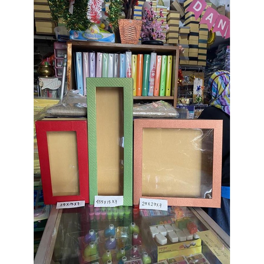 Box Mika 43,5 X 15 X 7,5 Cm , Kotak Kue Kering, Hardbox, Hampers, Gift