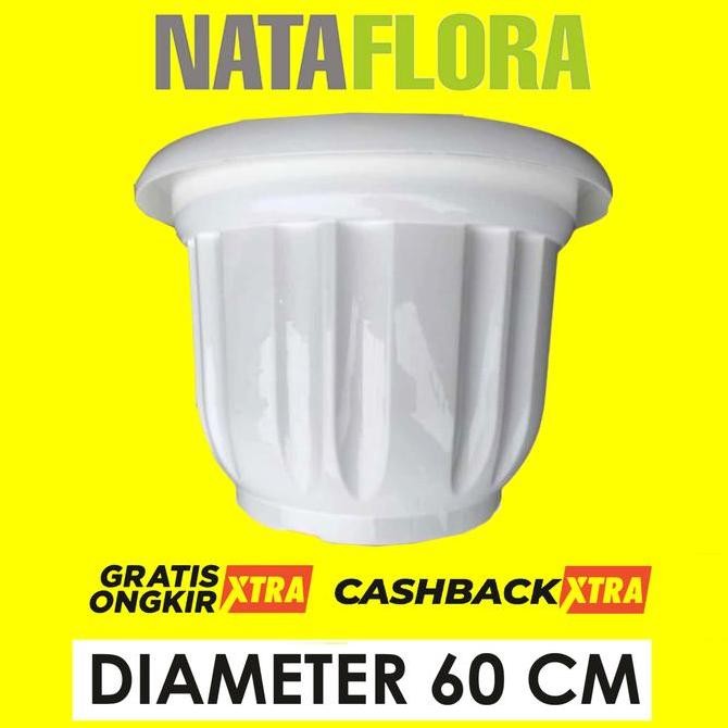 Pot Tanaman Besar 60 Cm Putih Untuk Tambulampot / Grosir Pot Jumbo