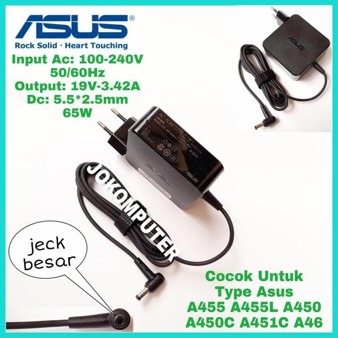Adaptor Charger Asus A46 A46Ca A450C A450 A460C