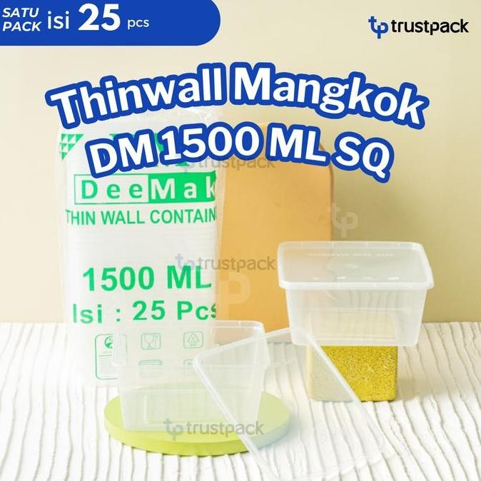 Kotak Makan Plastik 1500 Ml Tempat Box Nasi Microwave Thinwall Food Co