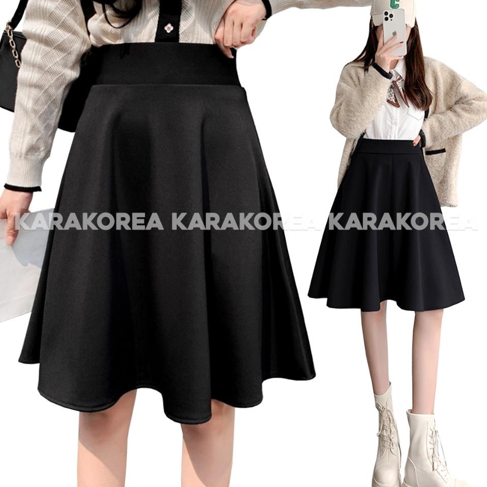 Korea R786 Midi Flare Askirt Rok Flare Rok Midirok Korea Skirt Rok Payung 78 Wanita