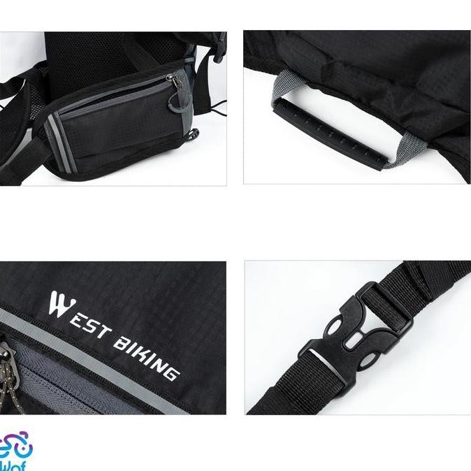 WEST BIKING Bicycle Backpack Waterproof Bag Tas Punggung Ransel Sepeda