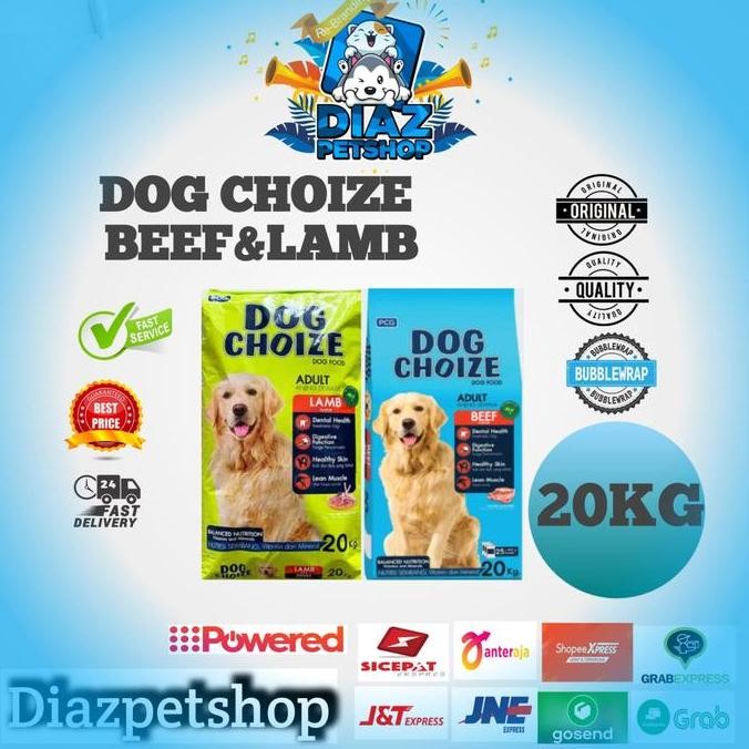 DOG CHOIZE ADULT 20KG ALL VARIAN / DOG CHOIZE BEEF / DOG CHOIZE LAMB