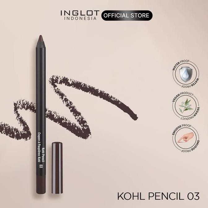 NEW - INGLOT Kohl Pencil 03 Brown - Eyeliner Pensil Coklat