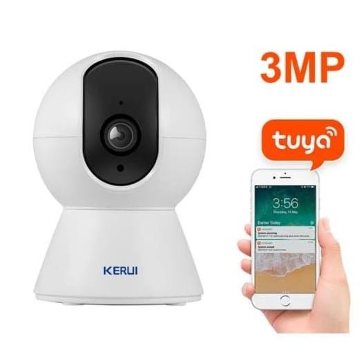 BEBAS ONGKIR - BERMAT KERUI Kamera 3 MP Indoor CCTV PTZ IP Camera Wifi Tuya Night V