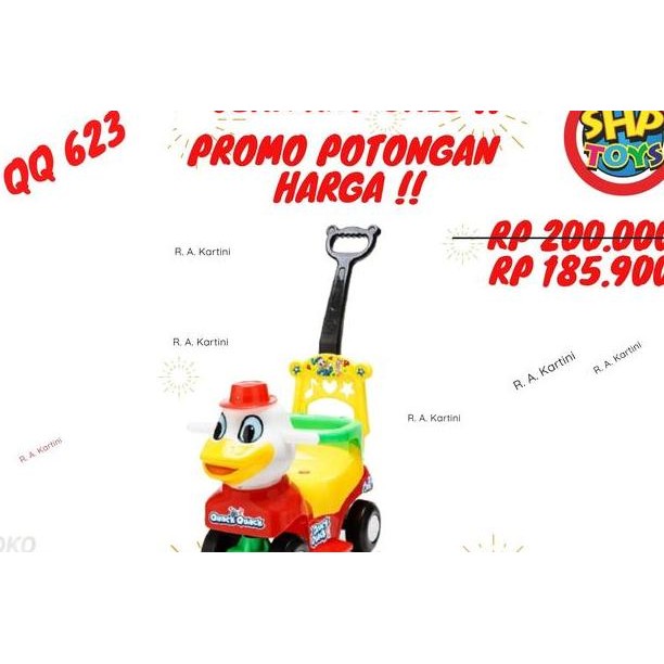 Mainan Anak Mobil Mobilan Duduk Dorong Bebek Du Qq 623 S Toys