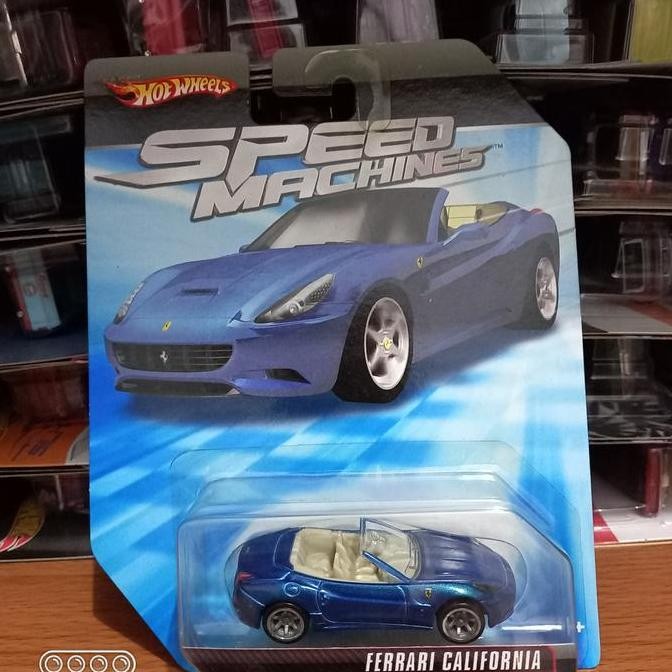 Hotwheels Speed Machines Ferrari California Biru