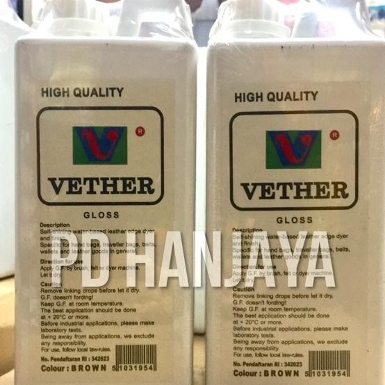 Vether Cat Pinggiran Kulit Tas Cat Dompet 1Liter