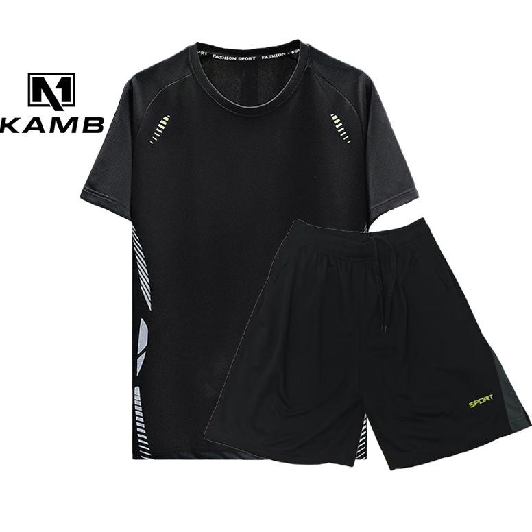 KAMB baju olahraga pria set/jersey futsal/baju badminton pria original 100%